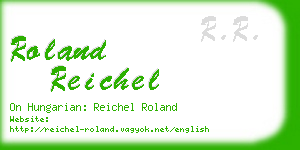 roland reichel business card